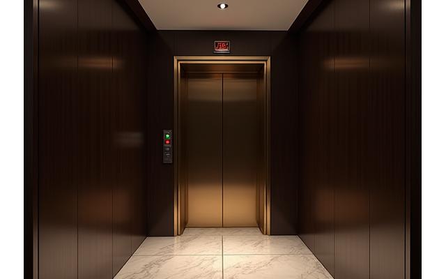Discreet Manhattan penthouse entrance