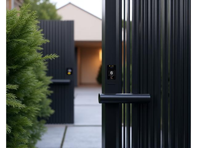 Gated entrance with high-security features