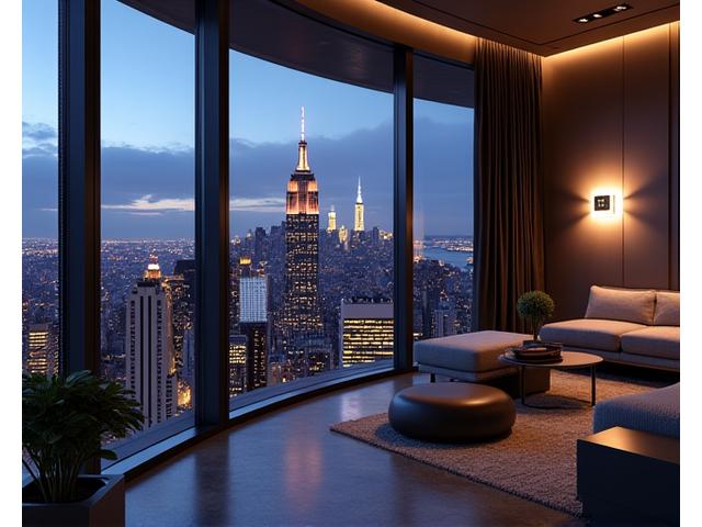 New York City luxury penthouse with integrated technology
